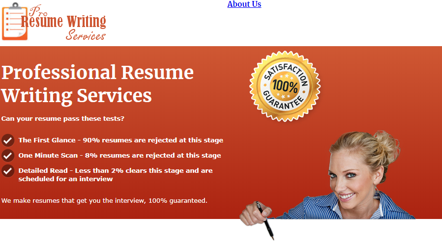 pro resume writing services homepage