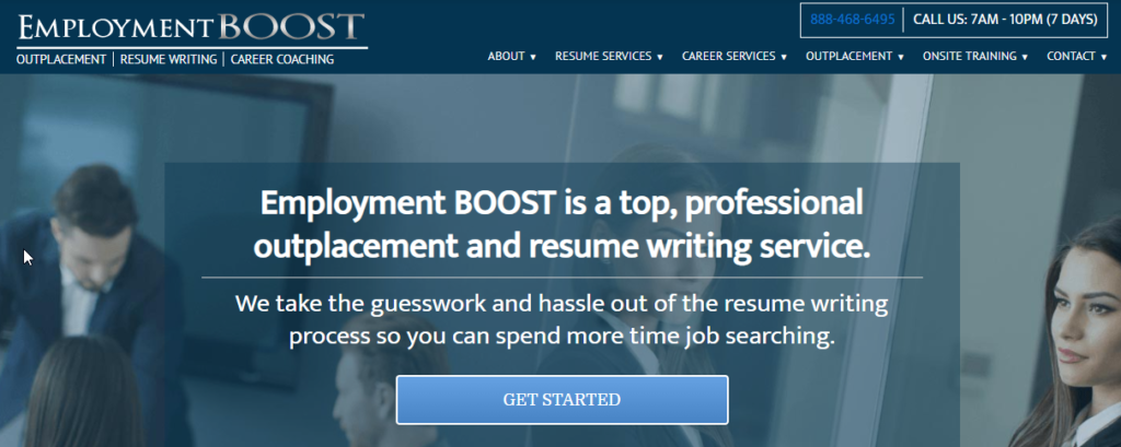 Employment boost homepage