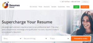 resumesplanet homepage