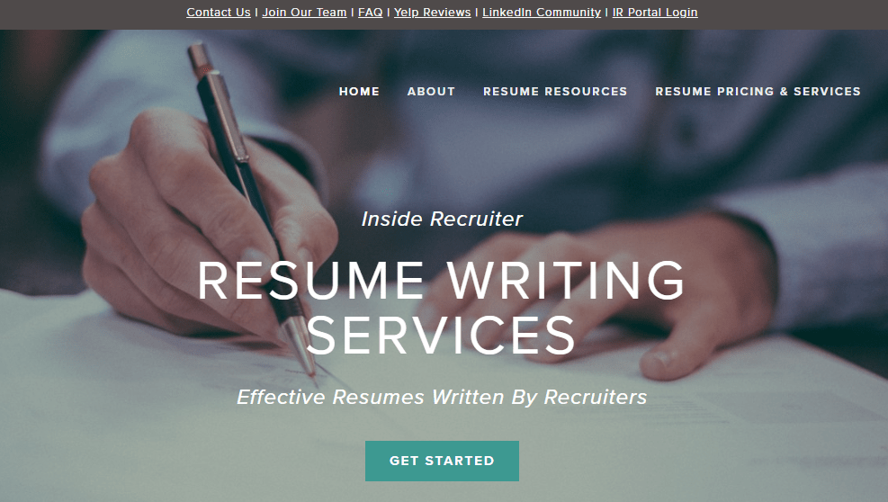 inside recruiter homepage